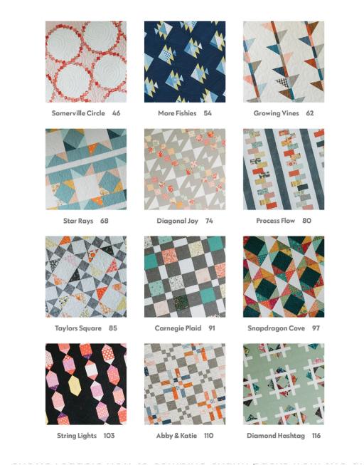 Just Two Charm Packs Quilt Pattern Book, C&T Publishing 11546, 16 Charm Pack Stash Friendly Quilt Projects in 2 Colorways, Cheryl Brickey