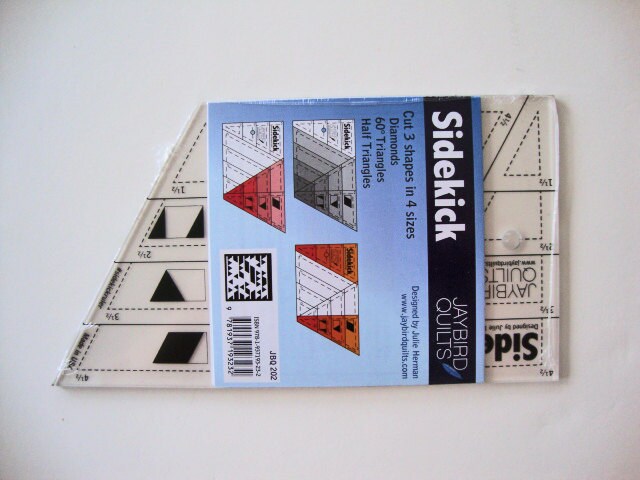 Sidekick Ruler, Jaybird Quilts JBQ202, 60 Degree Triangle Diamonds Half Triangle Quilting Ruler, Quilter's Template