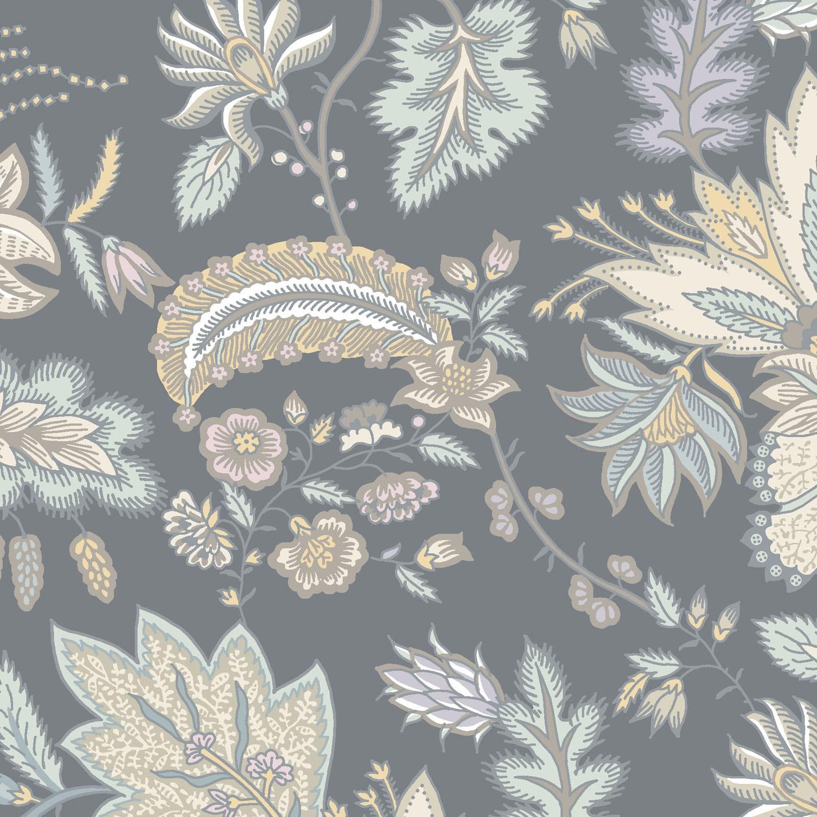 Daybreak 5" Charm Pack, Maywood Studio CP-MASDAYB, 5" Precut Soft Pastels Blue Taupe Cream Paisley Floral Charm Pack Fabric Squares
