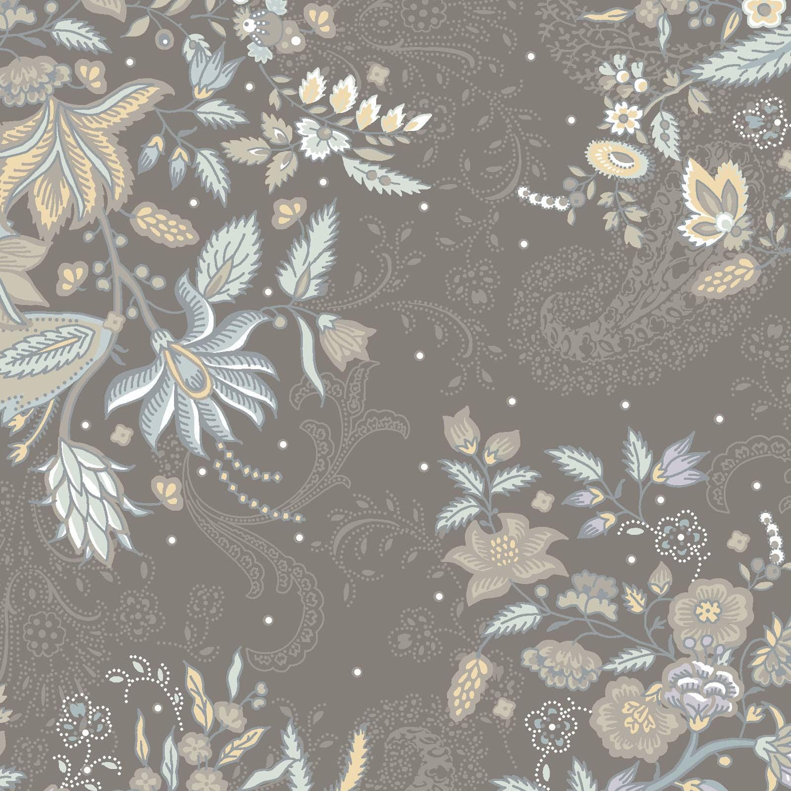 Daybreak 5" Charm Pack, Maywood Studio CP-MASDAYB, 5" Precut Soft Pastels Blue Taupe Cream Paisley Floral Charm Pack Fabric Squares