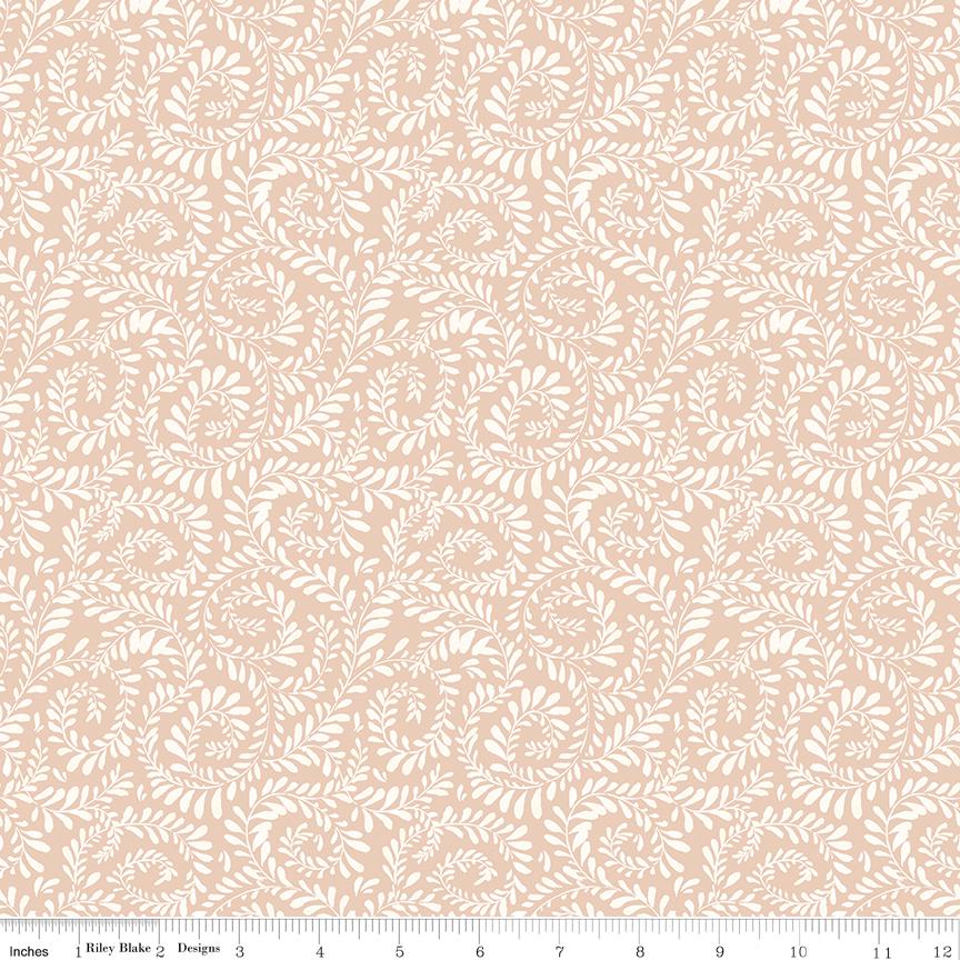 Sunflower Whispers 7 Yard Fabric Bundle, Riley Blake 1YD-16670C-7, Autumn Fall Yellow Green Brown Blush Floral Cotton Fabric, Lisa Audit