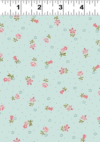 Charlotte 98 Fat Quarter Bundle, Clothworks FQ0520, Pink Blue Green Cream Shabby Granny Chic Cottagecore Pastel Floral Fabric,