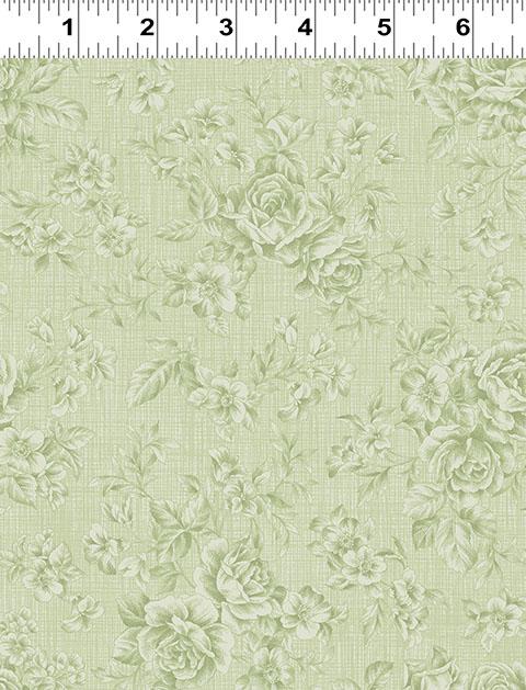Charlotte 98 Fat Quarter Bundle, Clothworks FQ0520, Pink Blue Green Cream Shabby Granny Chic Cottagecore Pastel Floral Fabric,