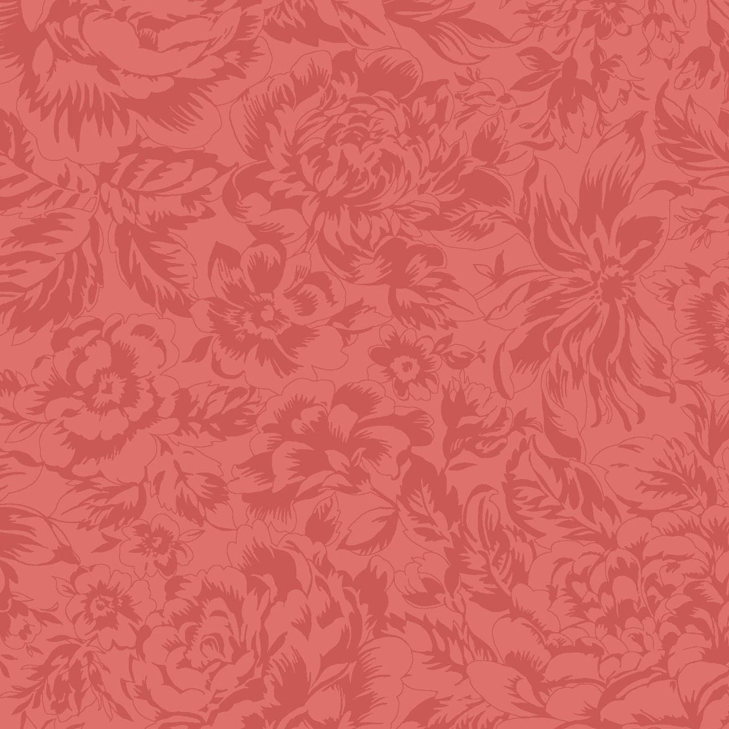 La Fleur FLANNEL 10" Squares, SQ-MASLAFF, Precut 10" Red Green Teal Yellow Floral Flannel Fabric Squares, Maywood Studio