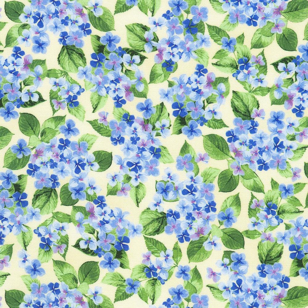 Hydrangea Grace 5" Charm Squares, Robert Kaufman CHS-1300-42, 5" Precut Pink Blue Modern Floral Charm Pack Fabric Squares