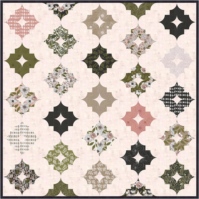 Nordic Nights Quilt Pattern, Happy Quilting HQ123, Fat Quarters FQ Friendly Baby Lap Picnic Throw Twin Queen Bed Quilt Pattern, Corry