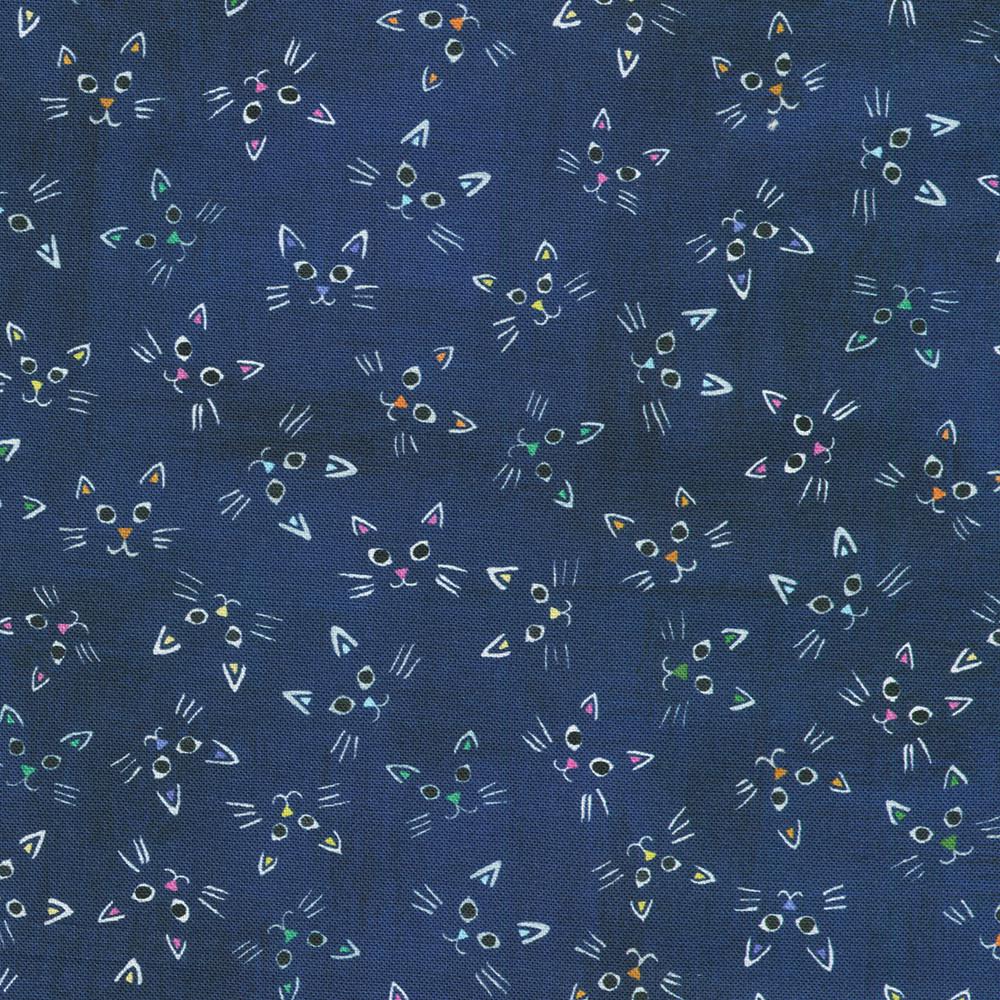 Whisker Wonderland 10" Squares, Robert Kaufman TEN-1414-42, 10" Precut Kitty Cats Cat Lover Floral Layer Cake Fabric Squares, Naharana