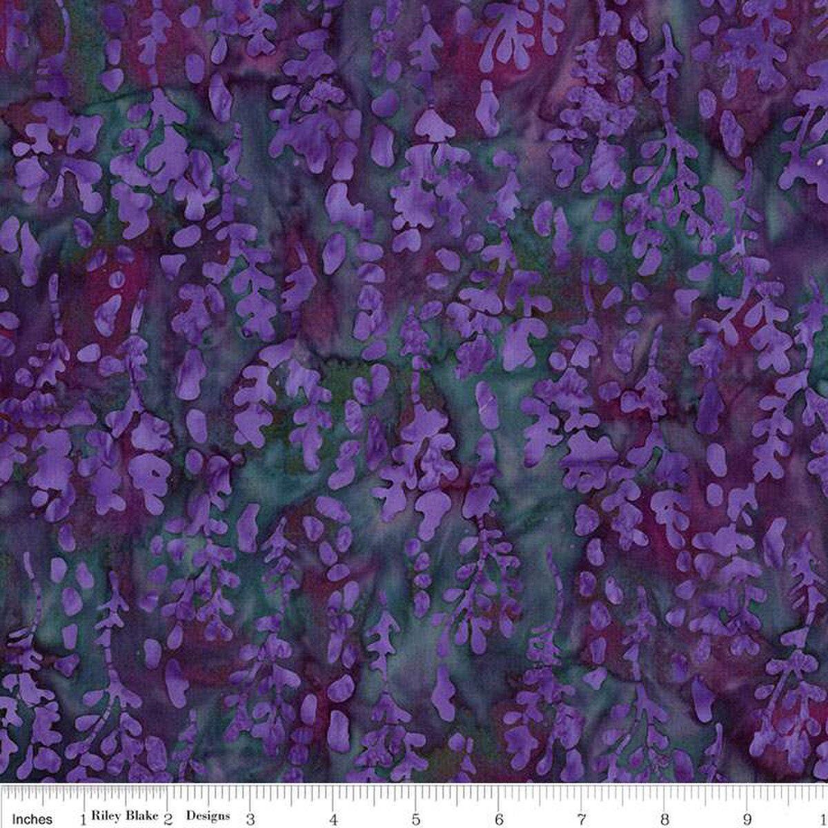 Expressions Batiks Seaside Sunset 10" Stacker, Riley Blake 10-23355-42, 10" Precut Jewel Tones Floral Batik Fabric Squares