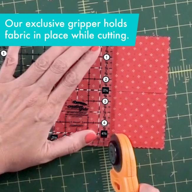 Perfect 5 Ruler, Creative Grids CGRPERF5, 5" Non-Slip Quilting Ruler Template, 5" Square Trim Quilting Ruler, It's Sew Emma