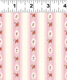 Charlotte 98 Fat Quarter Bundle, Clothworks FQ0520, Pink Blue Green Cream Shabby Granny Chic Cottagecore Pastel Floral Fabric,