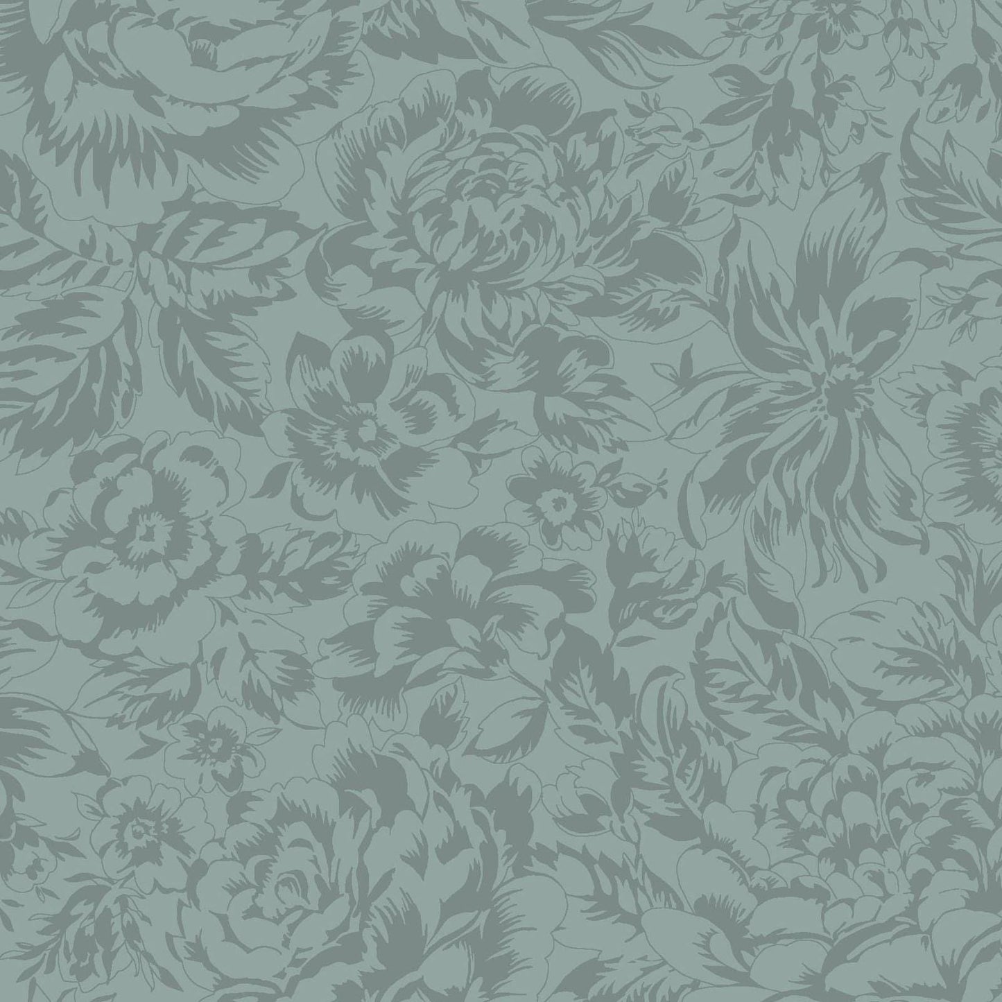 La Fleur FLANNEL 10" Squares, SQ-MASLAFF, Precut 10" Red Green Teal Yellow Floral Flannel Fabric Squares, Maywood Studio