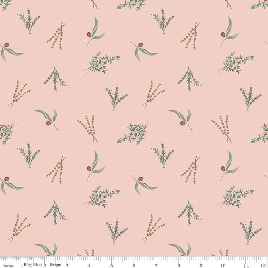 Olive Grove 5" Stacker, Riley Blake 5-16630-42, 5" Precut Autumn Fall Burgundy Blue Rust Green Floral Fabric Squares, Amber Elliot