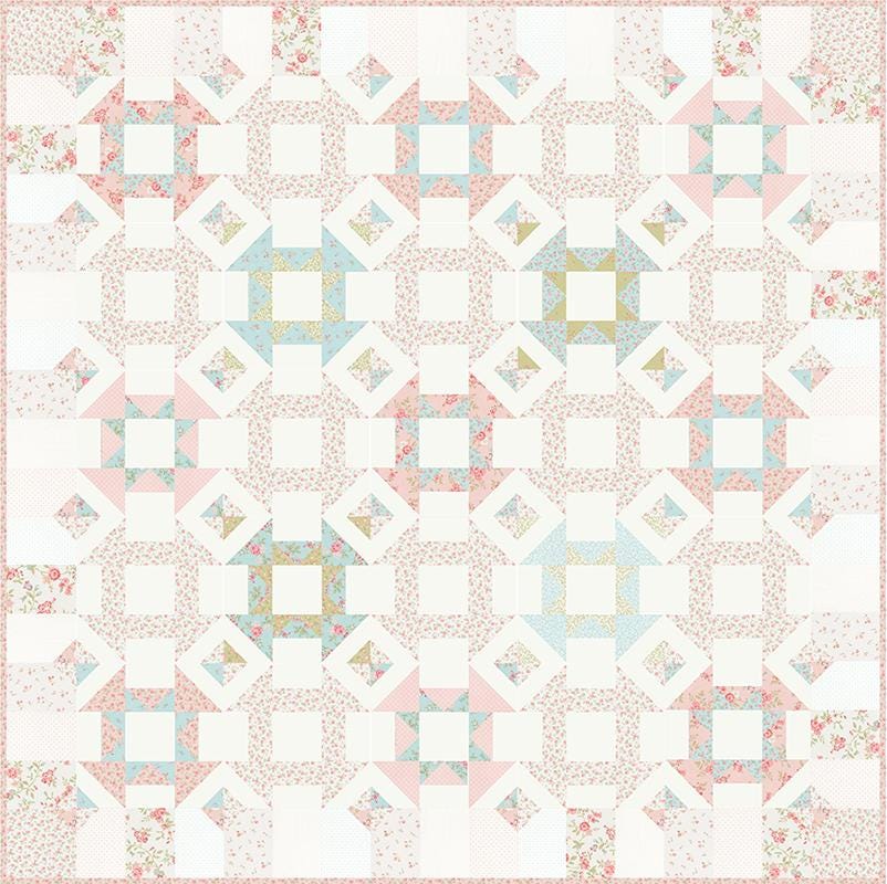 Planting Seeds Quilt Pattern, Acorn Quilt and Gift AQG312, Yardage Friendly Churn Dash Stars Baby Wall Throw Quilt Pattern, Brenda Riddle