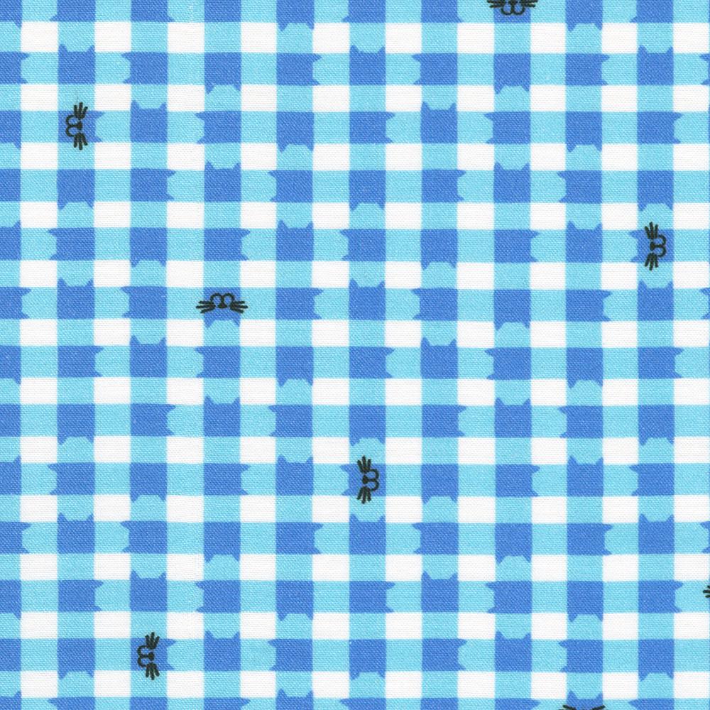 Whisker Wonderland 10" Squares, Robert Kaufman TEN-1414-42, 10" Precut Kitty Cats Cat Lover Floral Layer Cake Fabric Squares, Naharana