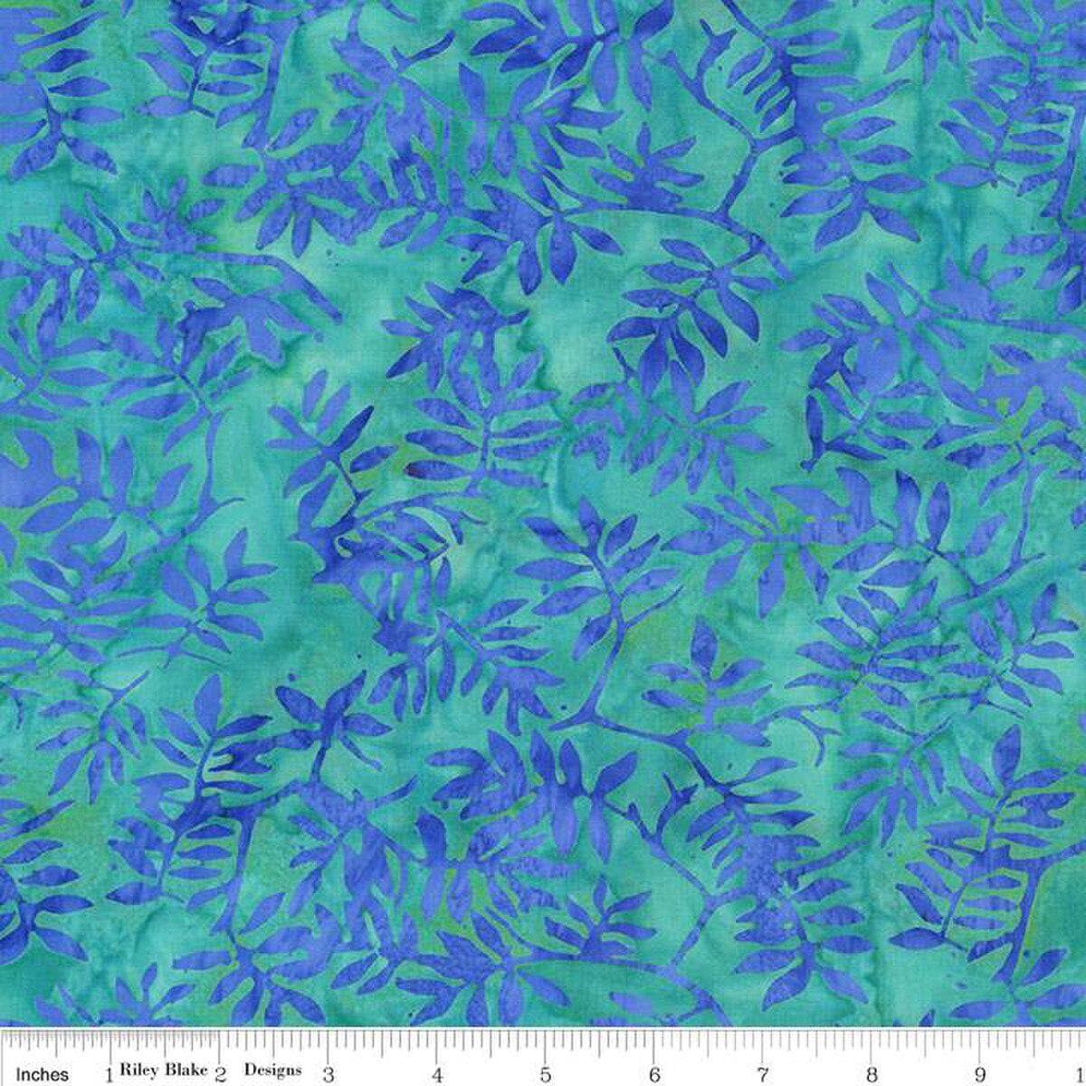 Expressions Batiks Seaside Sunset 5" Stacker, Riley Blake 5-23355-42, 5" Precut Jewel Tones Floral Batik Fabric Squares