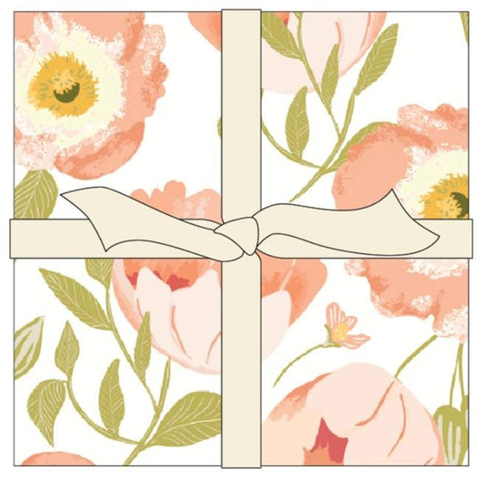 Unicorn Dreams 5" Charm Pack, Poppie Cotton UD25726, 5" Precut Pink Mint Yellow Floral Charm Fabric Squares, Ginger Deverell