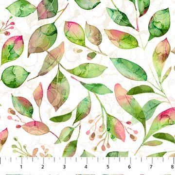 Veranda 5" Tiles, Northcott CVERAN42-10, 5" Precut Pink Peach Green Blue Bird Floral Cotton Quilt Fabric Squares, Edwards Samra