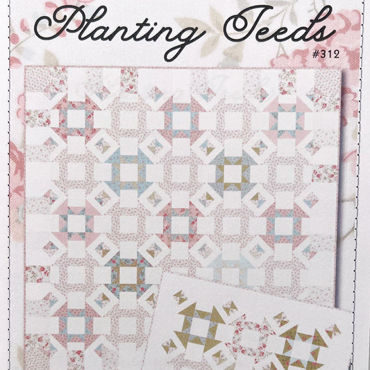 Planting Seeds Quilt Pattern, Acorn Quilt and Gift AQG312, Yardage Friendly Churn Dash Stars Baby Wall Throw Quilt Pattern, Brenda Riddle