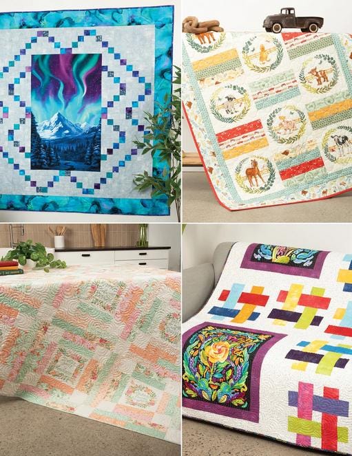 Panel Mash Up Quilt Pattern Book, GE Antler Quilt Design BO-PR-0030, 20 Panel Frame Patterns, Doug Leko Gudrun Erla