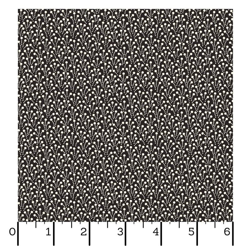 Marlowe - White Dots on Black Fabric, Maywood Studio MAS10946-J, Black White Blender Fabric, By the Yard