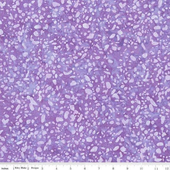 Expressions Batiks Elementals Terrazzo - Orchid Purple Lavender Tonal Batik Fabric, Riley Blake BT21800-173, Purple Tonal Batik, By the Yard