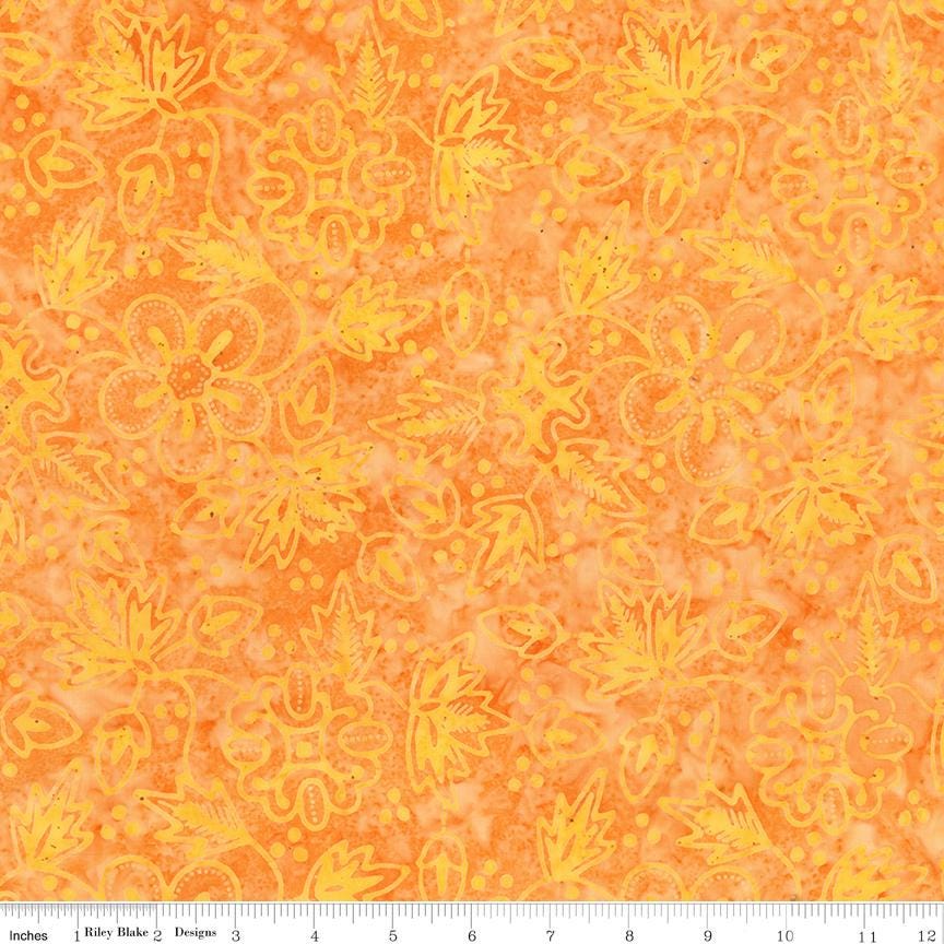 Expressions Batiks Canopy Rolie Polie, Riley Blake RP-23436-40-40, 2.5" Precut Green Brown Earth Tones Batik Fabric Strips