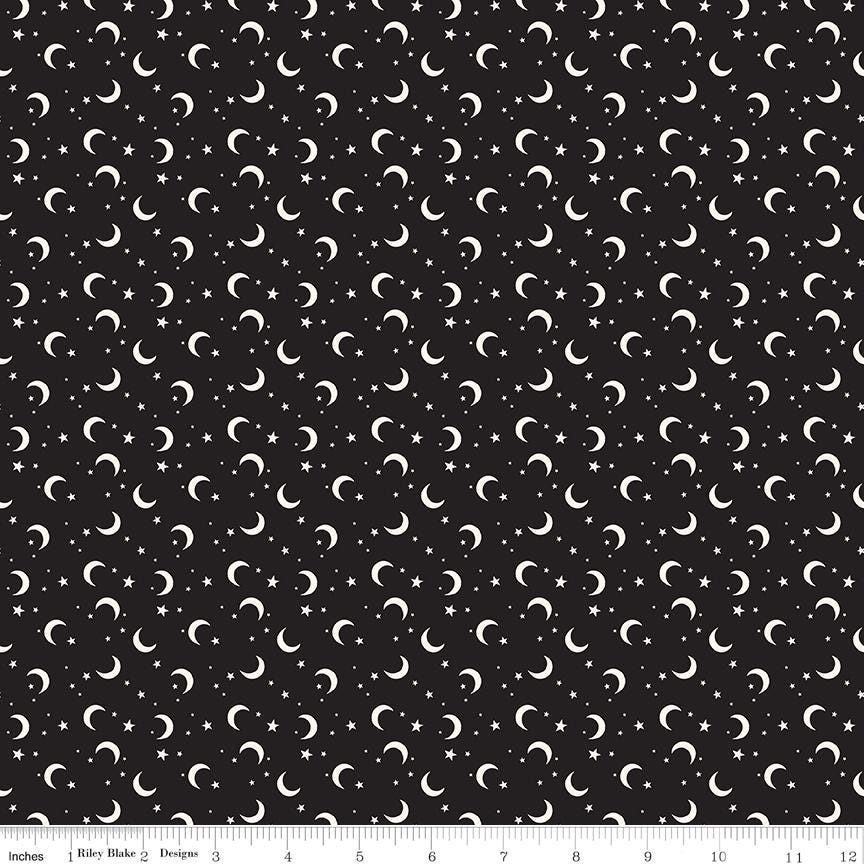 Frank and Friends Halloween 10" Stacker, Riley Blake 10-17470-42, 10" Precut Pink Orange Green Black Halloween Quilt Fabric, My Mind's Eye