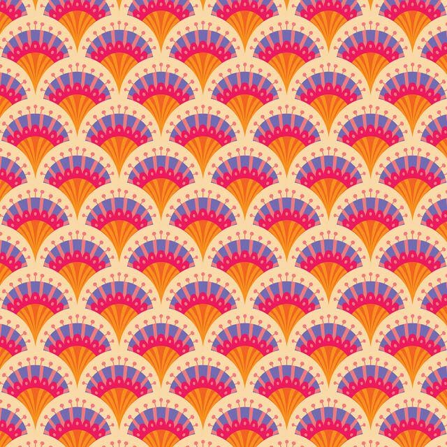 Blooming Garden 5" Fabric Squares, Cloud9 Fabrics 600501-X, 5" Precut Purple Orange Pink Blue Floral Quilt Fabric Squares