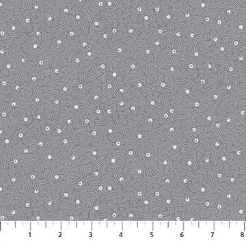 Elements - White Dots on Tonal Gray Blender Fabric, FIGO 92010-94 Gray Air, Gray White Texture Cotton Quilt Apparel Fabric, By the Yard