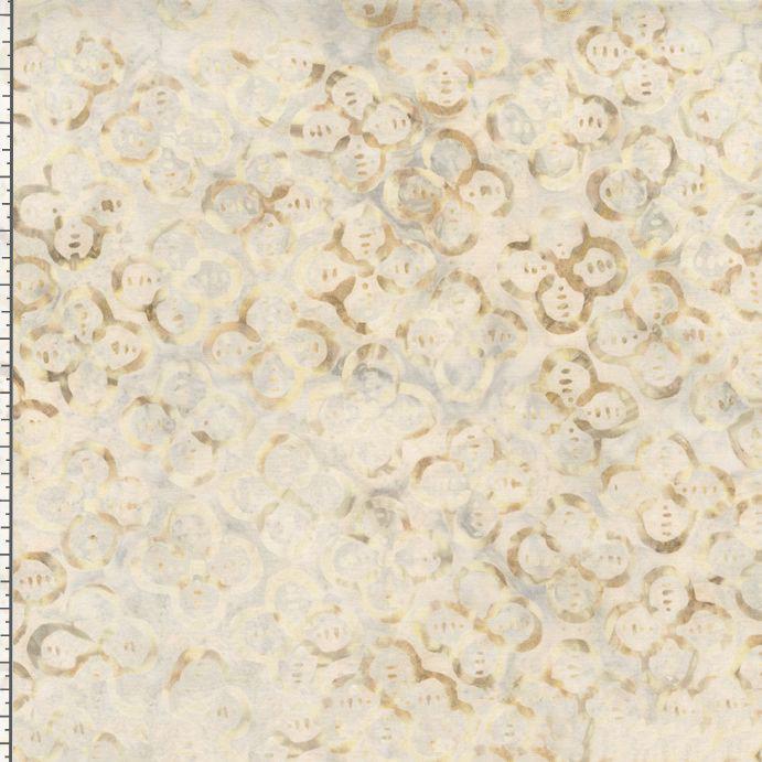 108" XTONGA - Beige Gray Brown Quatrefoil Batik Wide Quilt Back Fabric, Timeless Treasures Xtonga B3320-Sand, Neutral Wide Back, By the Yard