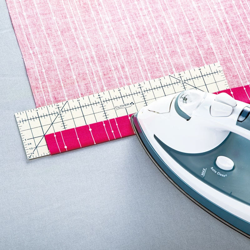 Hot Ruler Heat Resistant Pressing Tool, Clover Needlecraft 7811, Non-slip Heat Resistant Pressing Ruler, Quilting Tool