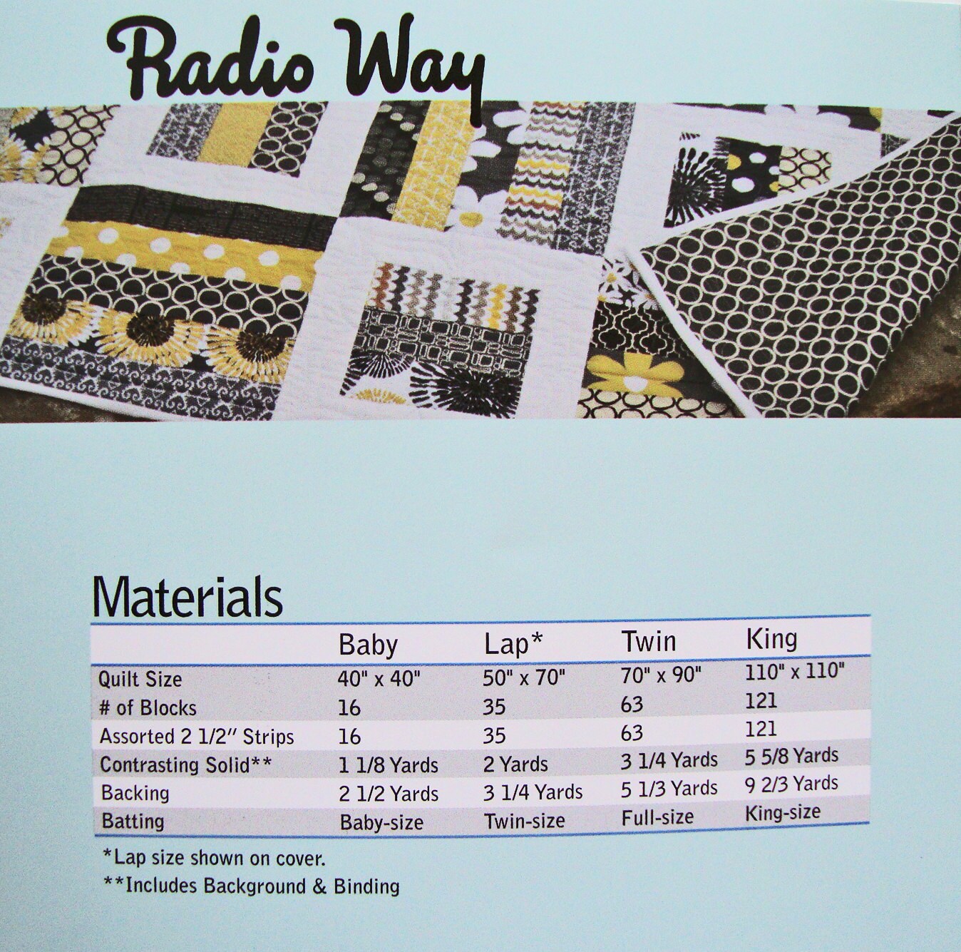 Radio Way Quilt Pattern, Jaybird Quilts JBQ116, Jelly Roll Friendly Strip Quilt Pattern, Multiple Sizes