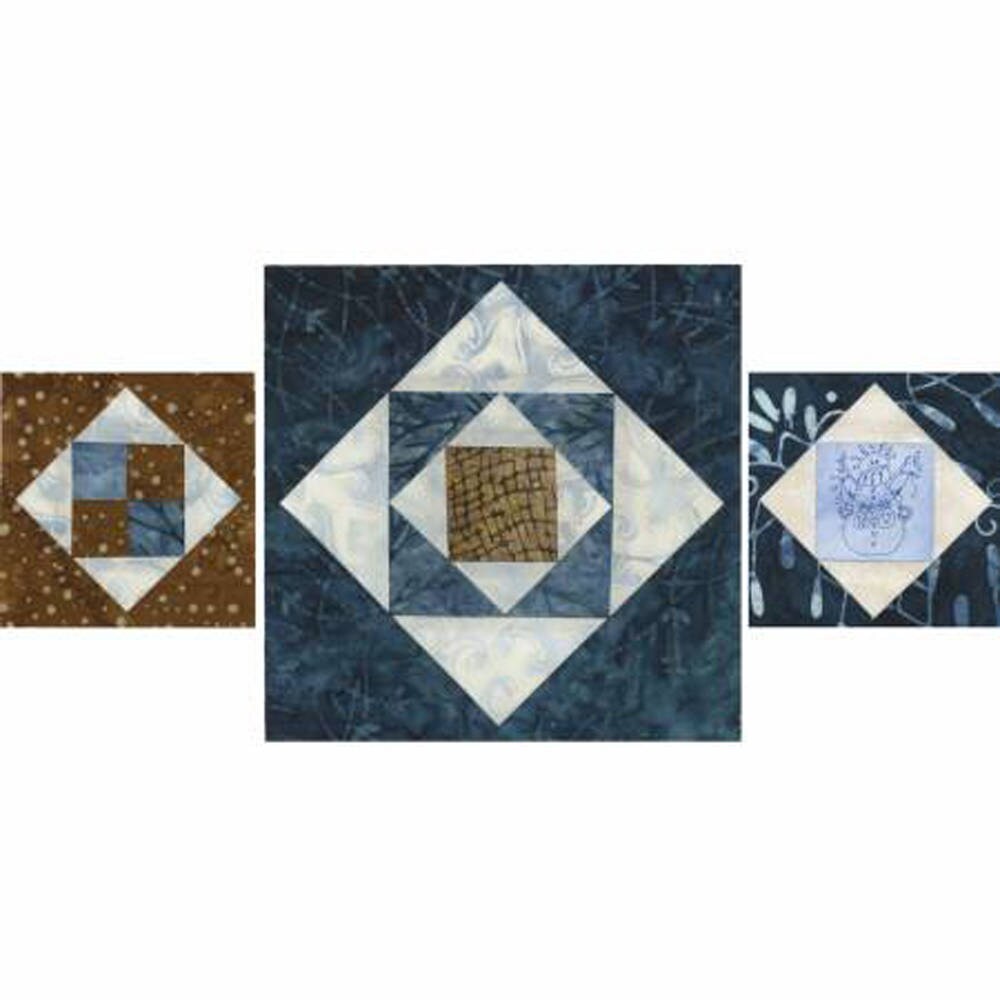 Square on Square 8" Trim Tool, Creative Grids CGRJAW8, Quilting Tool, Non-Slip Ruler, Snail's Trail Square in Square Ruler