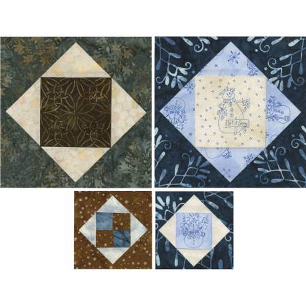 Square on Square 8" Trim Tool, Creative Grids CGRJAW8, Quilting Tool, Non-Slip Ruler, Snail's Trail Square in Square Ruler