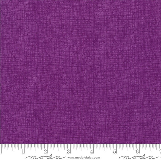 LAST CALL Thatched - Plum Purple Tonal Texture Blender Fabric, Moda 48626 35, Cotton Quilt Fabric, Robin Pickens, By the Yard