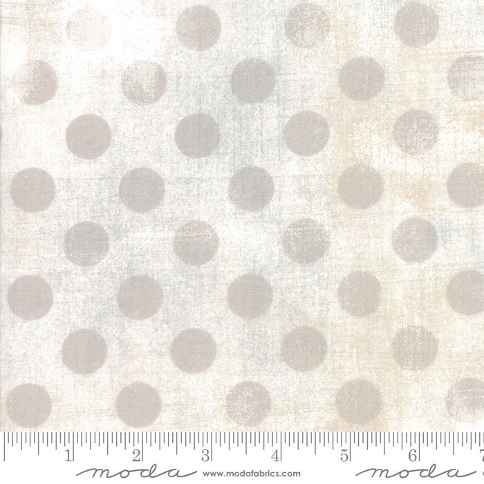 108" Grunge Hits the Spot - White Paper Wide Quilt Back Fabric, Moda 11131 11, White Tonal Polka Dot Wide Quilt Backing, By the Yard