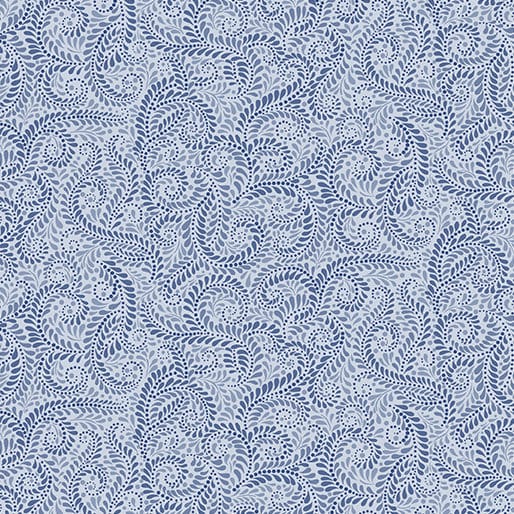 LAST CALL Accent on Sunflowers - Napa Swirl Light Denim Blue Tones Blender Fabric, Benartex 1225-53, Jackie Robinson, By the Yard