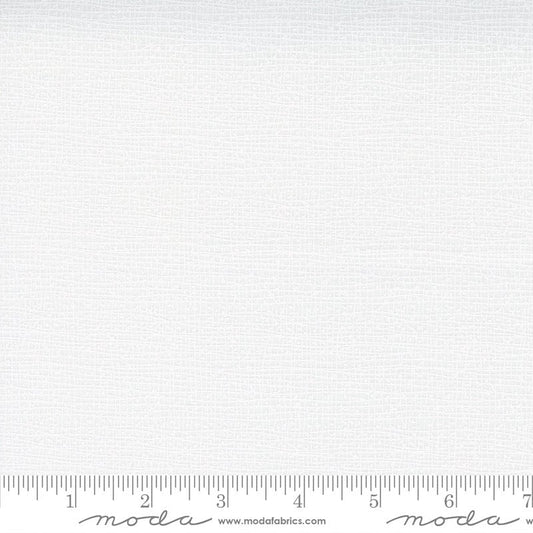 Thatched - Blizzard White on White Texture Fabric, Moda 48626 150, Cotton Quilt Blender Fabric, By the Yard