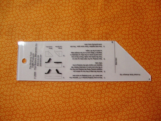 The Binding Tool, TQM Products TQMBT, Quilter's Binding Tool Template, Mitered Binding Tool, Gift for Quilter, Quilting Must Haves