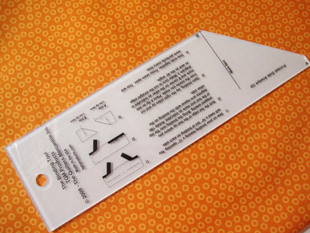 The Binding Tool, TQM Products TQMBT, Quilter's Binding Tool Template, Mitered Binding Tool, Gift for Quilter, Quilting Must Haves
