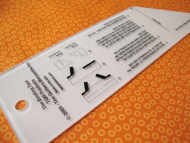 The Binding Tool, TQM Products TQMBT, Quilter's Binding Tool Template, Mitered Binding Tool, Gift for Quilter, Quilting Must Haves
