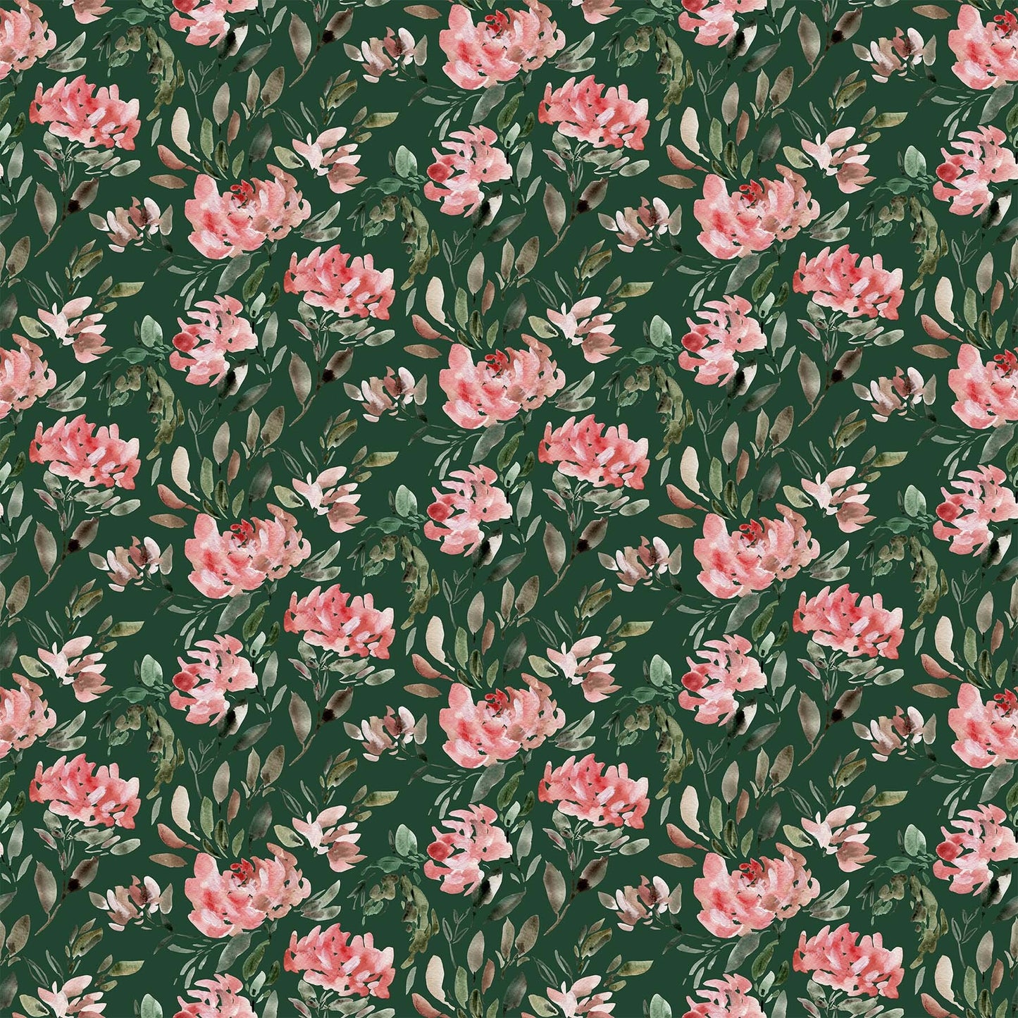 LAST CALL Refresh Tiles, Figo TREFRE42, 10" Inch Precut Fabric Squares, Pink Green Peach Floral Layer Cake Fabric, Anee Shah