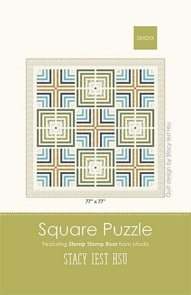 LAST CALL Square Puzzle Quilt Pattern, Stacy Iest Hsu SIH077, Yardage Friendly Quilt Pattern, Modern Geometric Square Quilt Pattern