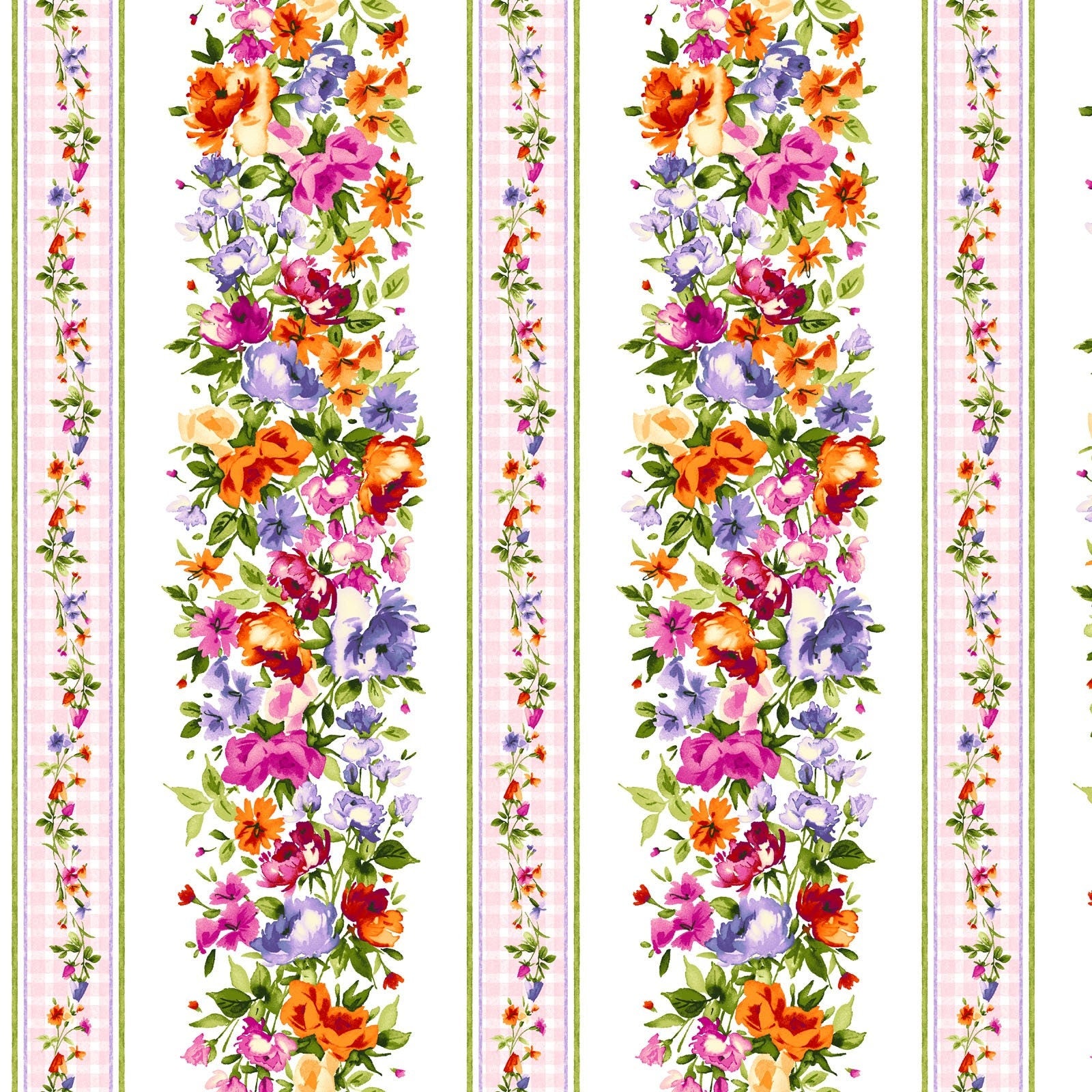 LAST CALL Full On Florals Throw Quilt Kit, Maywood Studio Kit-MASFUF, Bloom On Floral Throw Quilt Kit, Heidi Pridemore