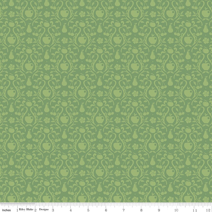 LAST CALL Orchard Rolie Polie, Riley Blake RP-13150-40, 2.5" Precut Fabric Strips, Pink Yellow Green Fruit Floral Quilt Fabric, Finley