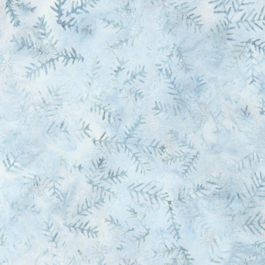 Winter Wonderland - Blue Gray Silver Batik Fabric, Robert Kaufman AMDM-22069-254 Frost, Artisan Batiks By the Yard
