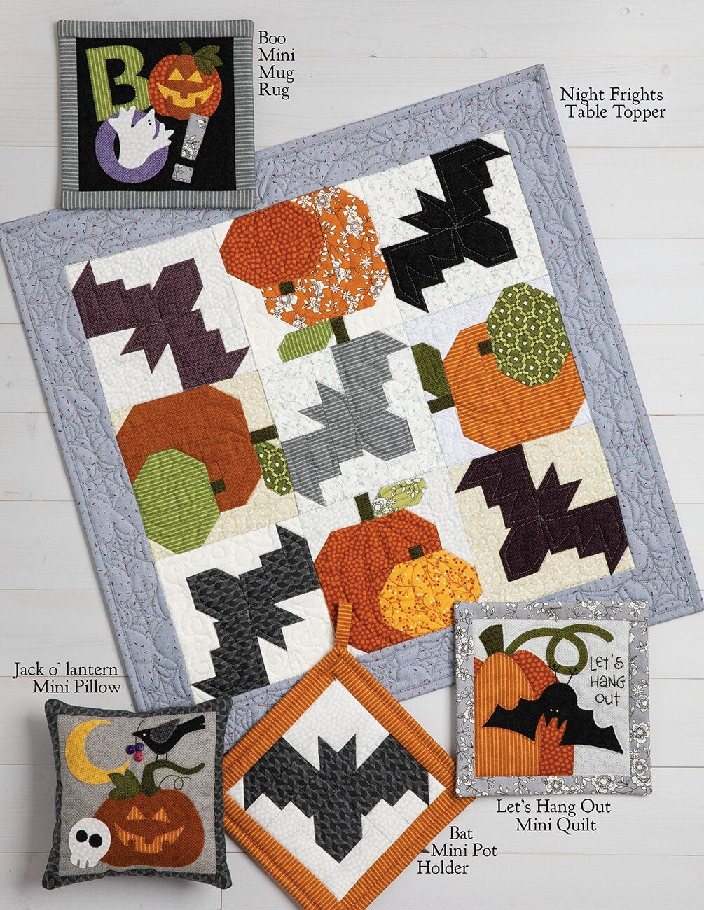 Midnight Manor On Wander Lane Quilt Pattern Projects BOM Book 10, Art to Heart ATH177P, Halloween Sewing Quilting Projects, Nancy Halvorsen