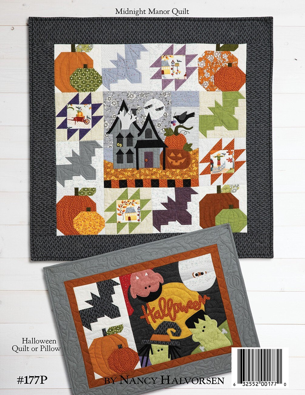 Midnight Manor On Wander Lane Quilt Pattern Projects BOM Book 10, Art to Heart ATH177P, Halloween Sewing Quilting Projects, Nancy Halvorsen