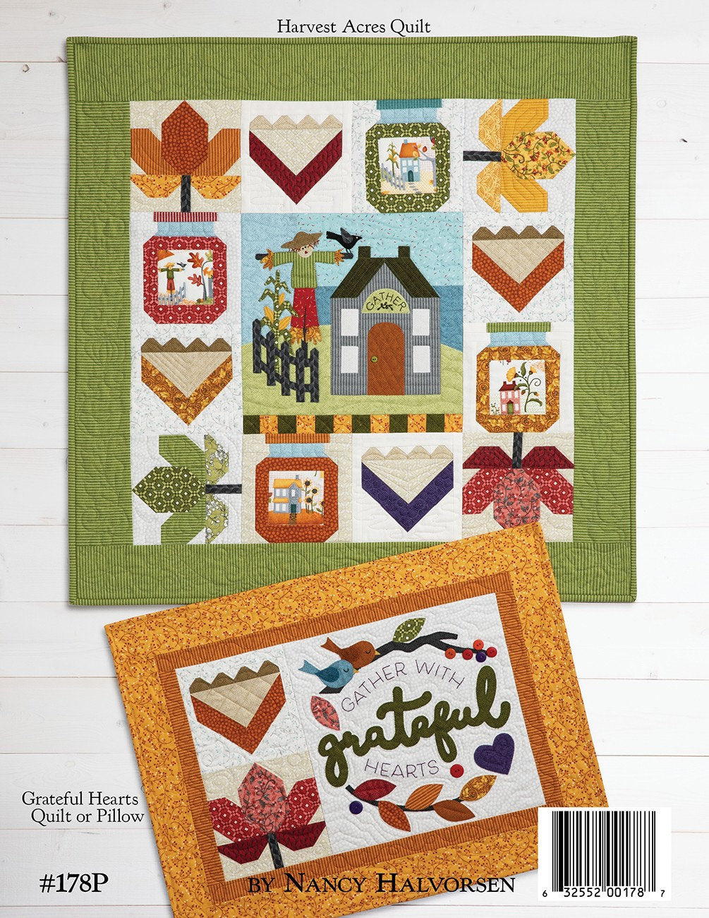Harvest Acres On Wander Lane Quilt Pattern Projects Book 11, Art to Heart ATH178P, Autumn Fall Sewing Quilting Projects, Nancy Halvorsen