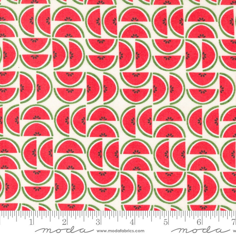 Fruit Loop Layer Cake, Moda 30730LC, Bright Fruit Apples Floral Layer Cake Fabric, 10" Inch Precut Fabric Squares, BasicGrey